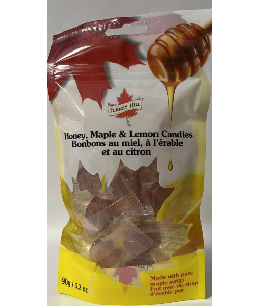 Turkey Hill<br>Bonbons au miel, à l'érable et au citron 90 g / 3.2 oz