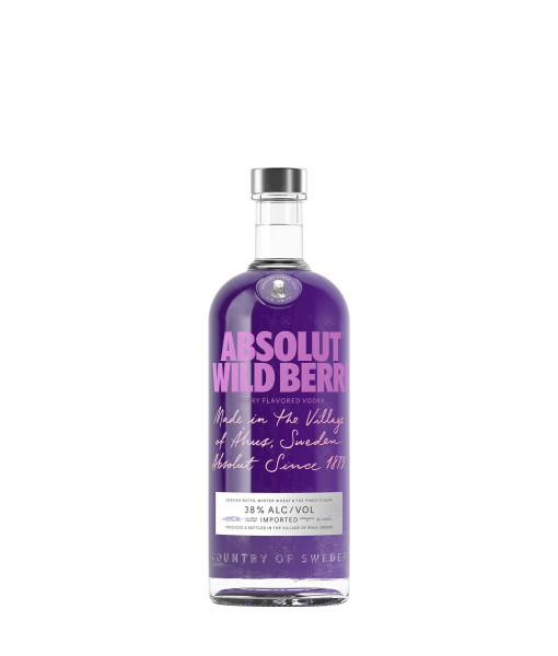 Absolut Wild Berry<br>Vodka aromatisée (baies sauvages) | 1 L | Suède