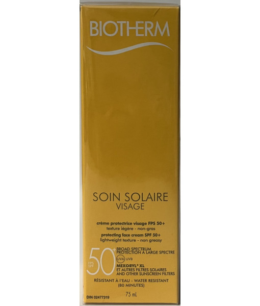 Biotherm<br>Soin Solaire Visage Spf 50<br>75 ml