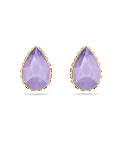 Swarovski <br> Clous d'oreilles Chroma <br>Taille goutte, Multicolores, Placage de ton or