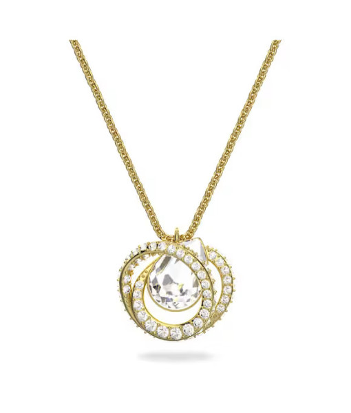 Swarovski <br> Pendentif Generation <br> Blanc, Placage de ton or