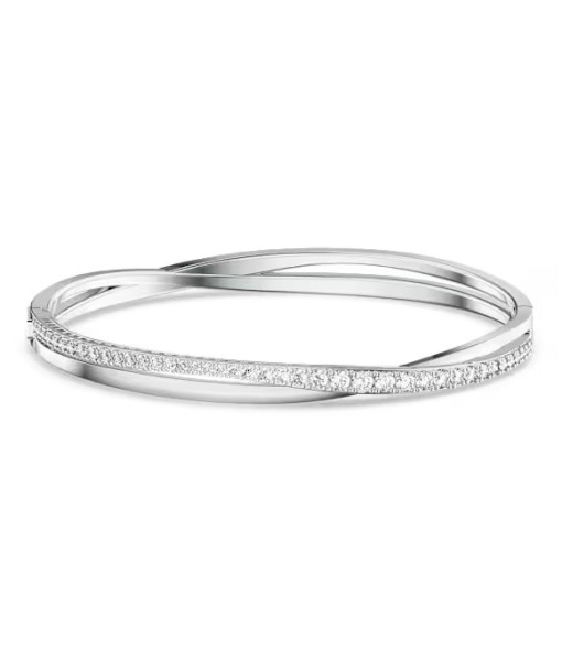 Swarovski <br> Bracelet-jonc Hyperbola <br> Blanc, Métal rhodié