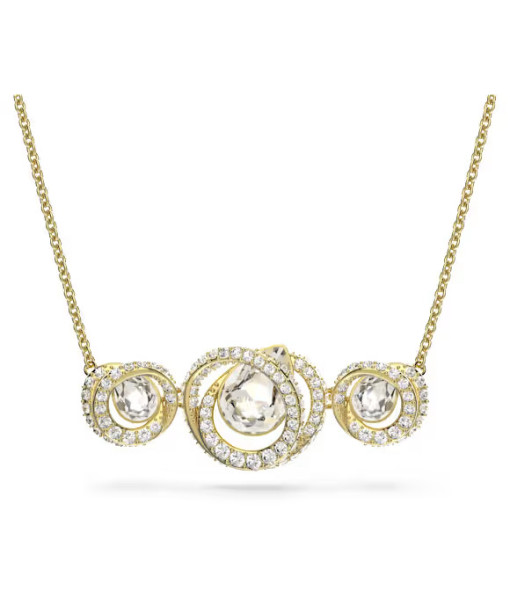 Swarovski <br> Collier Generation <br> Blanc, Placage de ton or