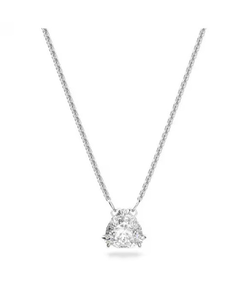 Swarovski <br> Pendentif Matrix <br> Taille trillion, Blanc, Métal rhodié