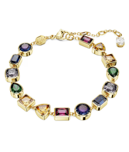 Swarovski <br> Bracelet Tennis Imber <br> Tailles variées, Multicolore, Placage de ton or