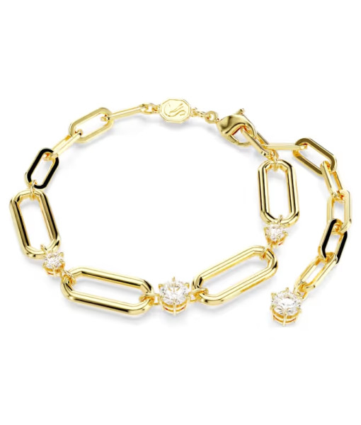 Swarovski <br>Bracelet Constella<br>Blanc, Placage de ton or