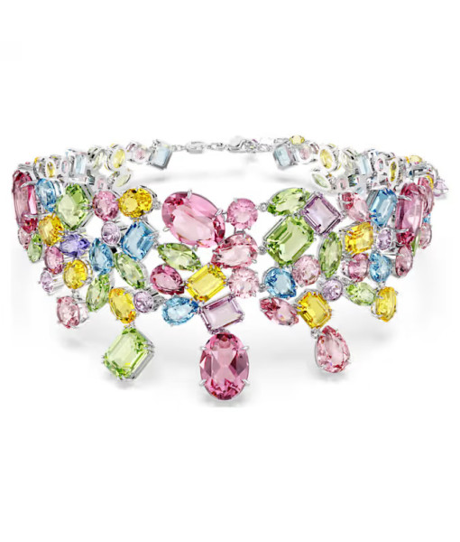 Swarovski <br>Ras-de-cou Gema<br>Tailles variées, Multicolore, Métal rhodié