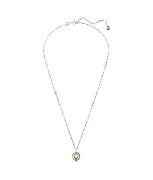 Swarovski <br>Pendentif Chroma<br>Taille octogonale, Multicolore, Métal rhodié