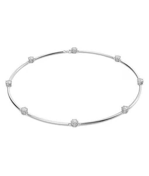 Swarovski <br> Collier Constella <br> Coupe ronde, Blanc, Métal rhodié