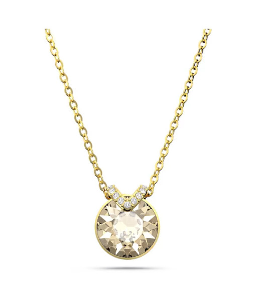 Swarovski <br> Pendentif Bella V <br> Coupe ronde, Ton doré, Placage de ton or