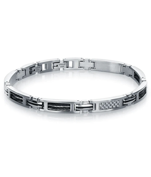 Italgem Steel <br> BRACELET EN FIBRE DE CARBONE 6MM