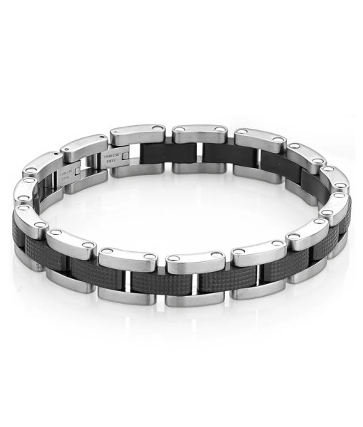 Italgem Steel <br> BRACELET EN ACIER TEXTURÉ