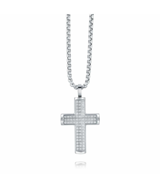 Italgem Steel <br>PENDENTIF CROIX CZ