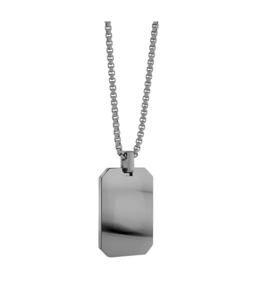 Italgem Steel <br>PENDENTIF DOG TAG MAT/POLI