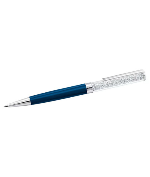 Swarovski <br> Stylo à bille Crystalline <br> Bleu, Laqué bleu, métal chromé