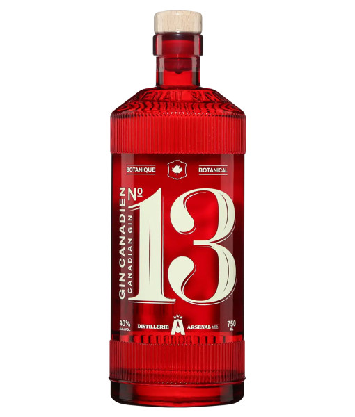 Gin Canadien No.13 Distillerie Arsenal <br>Dry gin   |   750 ml   |   Canada  Québec