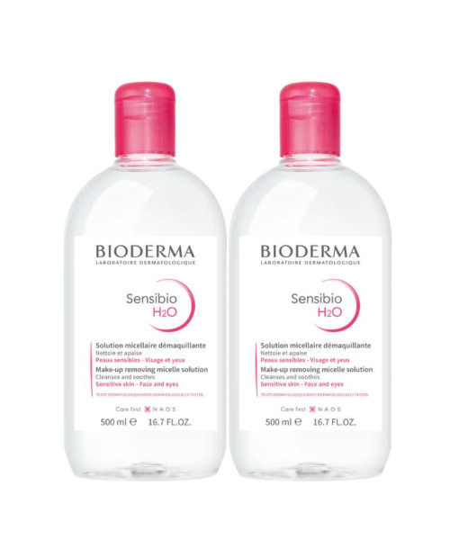Bioderma<br>Sensibio H2O Eau micellaire Duo Offer<br>2 x 500ml / 2 x 16.7 Fl. Oz.