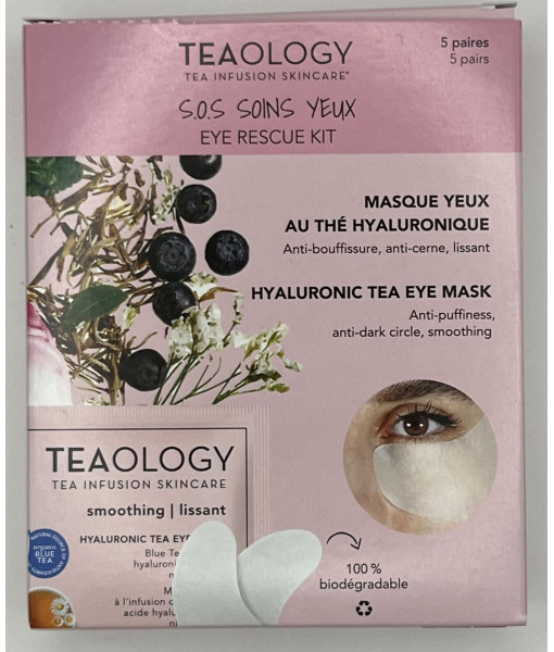 Teaology<br>Hyaluronic Tea Eye Mask<br>5 pairs