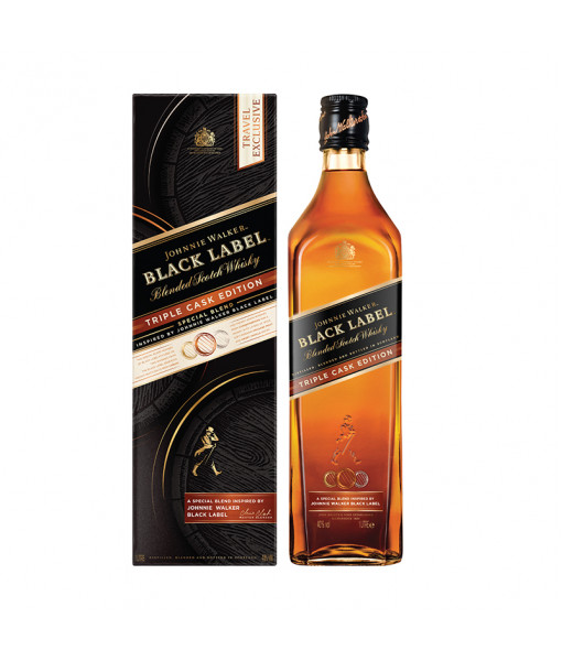 Johnnie Walker Black Label Triple Cask Edition Scotch Blended<br>Whisky écossais | 1 L | Royaume Uni