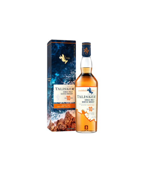 Talisker 10 ans Isle of Skye Scotch Single Malt<br>Whisky écossais   |   1 L   |   Royaume Uni  Écosse