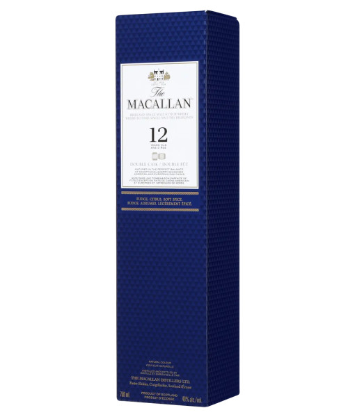 Macallan Double Cask 12 Ans Highland Single Malt<br>Whisky écossais | 750 ml | Royaume Uni, Écosse