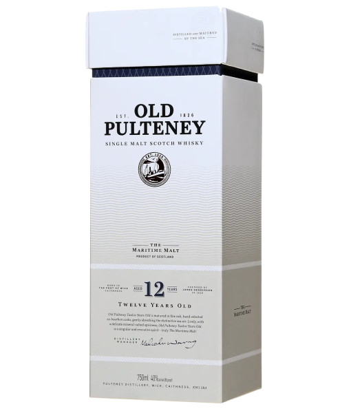 Old Pulteney 12 Ans Highland Single Malt<br>Whisky écossais   |   750 ml   |   Royaume Uni  Écosse