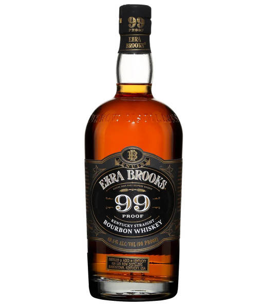 Ezra Brooks 99 Proof Bourbon<br>Whiskey américain   |   750 ml   |   États-Unis  Kentucky