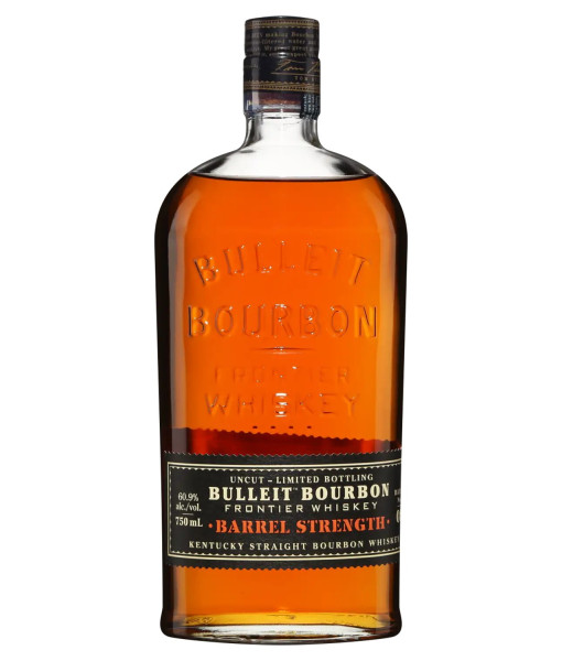 Bulleit Barrel Strength Bourbon<br>Whiskey américain   |   750 ml   |   États-Unis  Kentucky