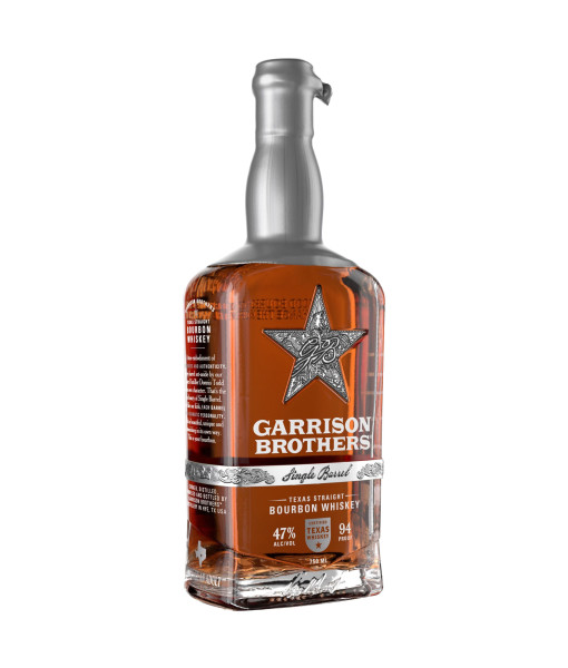 Garrison Brothers Texas Straight Single Barrel Bourbon Whiskey<br>Whiskey américain | 750 ml | États-Unis, Texas