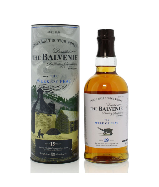 The Balvenie Week of Peat 19 Years Old Speyside Single Malt<br>Whisky écossais | 700 ml | Royaume Uni, Écosse