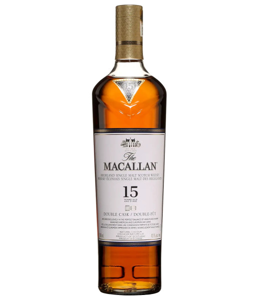 The Macallan Double Cask 15 ans Highlands Single Malt<br>Whisky écossais   |   750 ml   |   Royaume Uni  Écosse