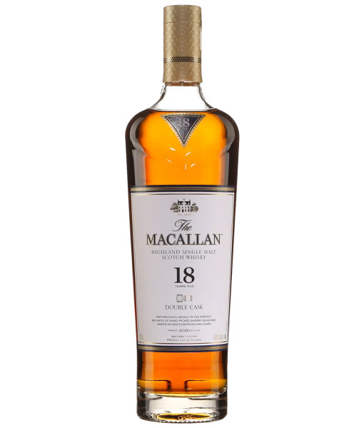 The Macallan Double Cask 18 ans Highlands Single Malt<br>Whisky écossais   |   750 ml   |   Royaume Uni  Écosse