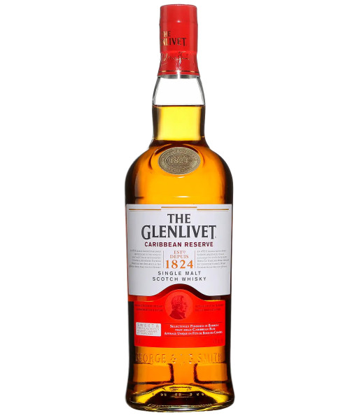 The Glenlivet Caribbean Reserve Speyside Single Malt<br>Whisky écossais   |   750 ml   |   Royaume Uni  Écosse