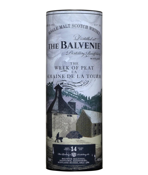 The Balvenie Week of Peat 14 ans Speyside Single Malt<br>Whisky écossais   |   750 ml   |   Royaume Uni  Écosse