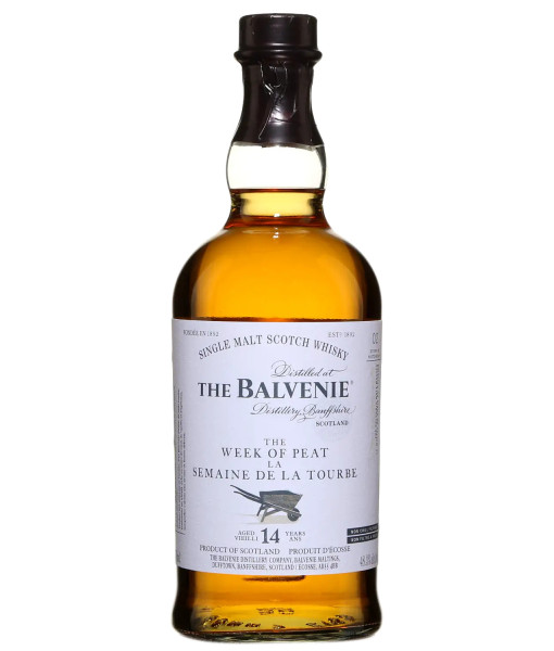 The Balvenie Week of Peat 14 ans Speyside Single Malt<br>Whisky écossais   |   750 ml   |   Royaume Uni  Écosse